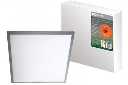 TDM ELECTRIC SQ0329-0025 Ультратонкая светодиодная панель серии СВО 595х595, 40 Вт, 6000 К, хром, TDM